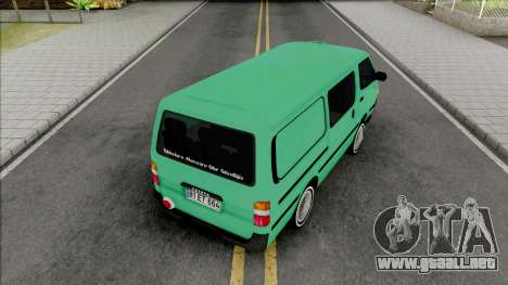 Toyota Hiace Etiket para GTA San Andreas