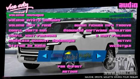 Toyota Menu 1 para GTA Vice City