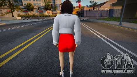 Chica con vestido rojo v2 para GTA San Andreas