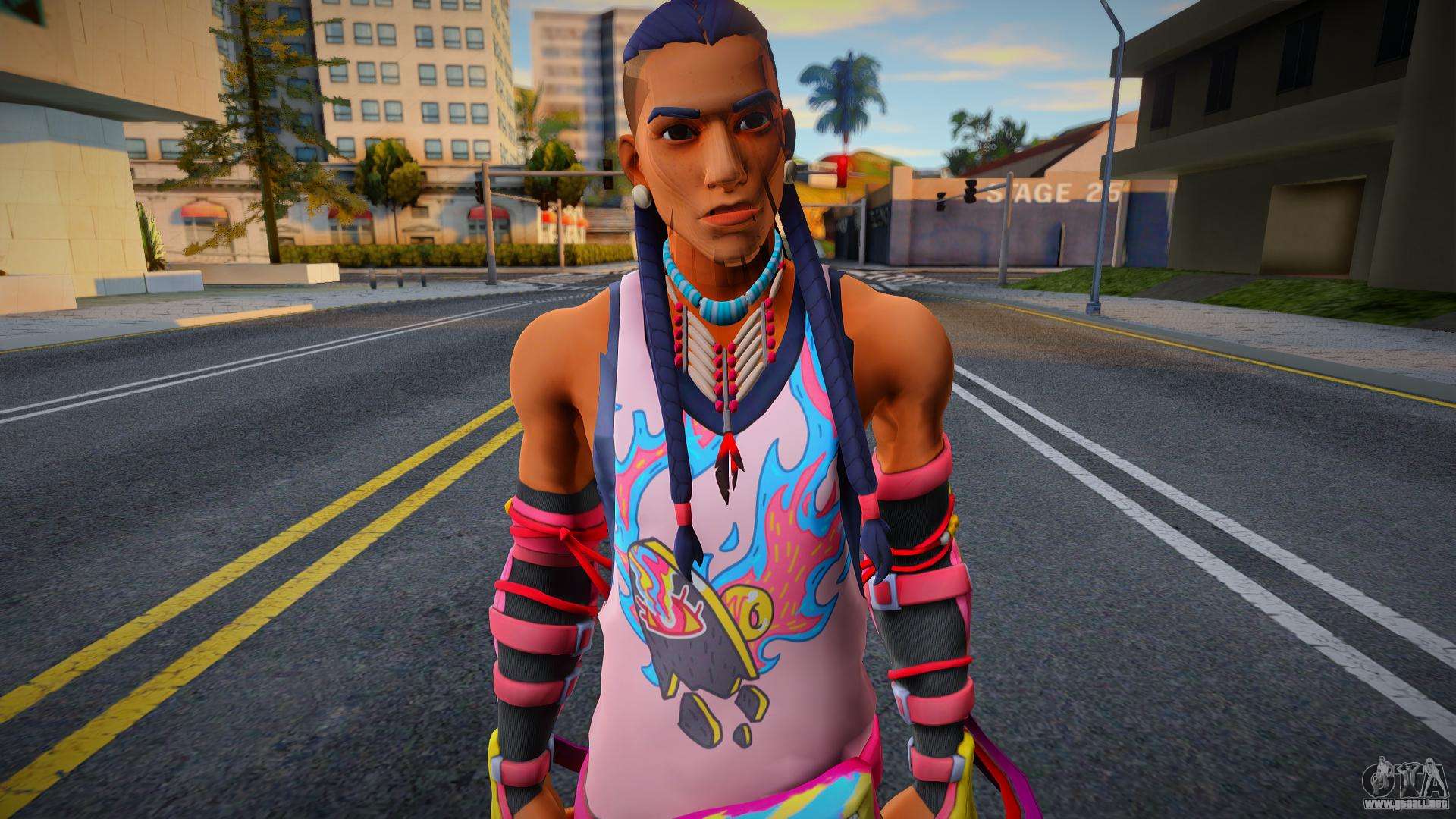 Fortnite - Massai v1 para GTA San Andreas