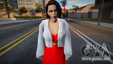 Chica con vestido rojo v2 para GTA San Andreas