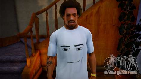 Roblox Man Face T-Shirt para GTA San Andreas