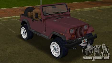 Jeep Wrangler 88 para GTA Vice City
