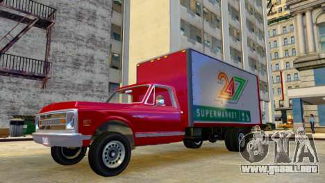 Camión de reparto Chevrolet C-10 1970 para GTA 4