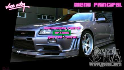 Nissan Skyline Interface para GTA Vice City