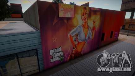 GTA V Girl Mural para GTA San Andreas