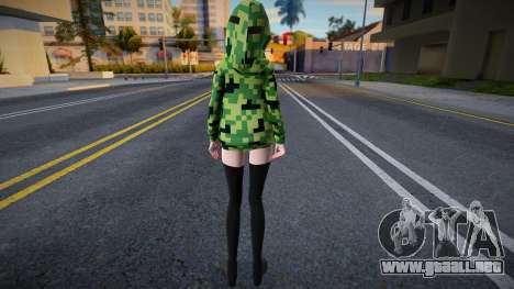 Creeper Girl para GTA San Andreas