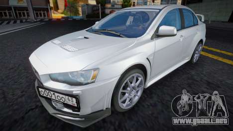 Mitsubishi Lancer X (Diamond 1) para GTA San Andreas