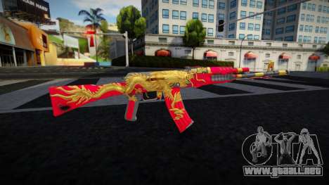 Gold Dragon AK 47 para GTA San Andreas