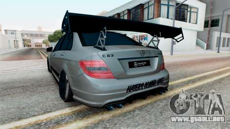 Mercedes-Benz C 63 AMG (W204) 2011 para GTA San Andreas