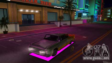 Iluminación de neón para coches para GTA Vice City