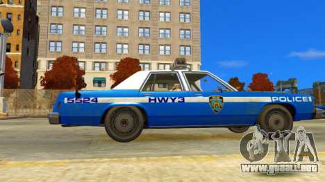 Ford LTD Crow Victoria 1987 Departamento de Poli para GTA 4