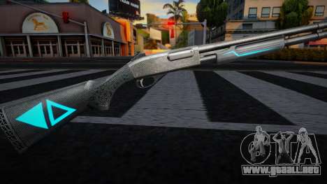 Blue Chromegun para GTA San Andreas