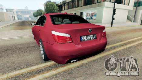 BMW M5 Sedan (E60) 2006 para GTA San Andreas