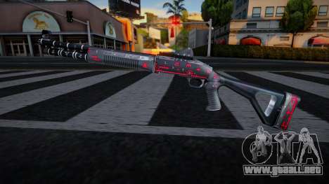 Black Red Gun - Chromegun para GTA San Andreas