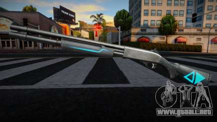 Blue Chromegun para GTA San Andreas