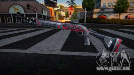 Black Red Gun - Chromegun para GTA San Andreas