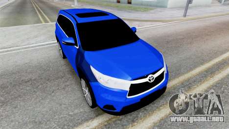 Toyota Highlander (XU50) 2014 para GTA San Andreas