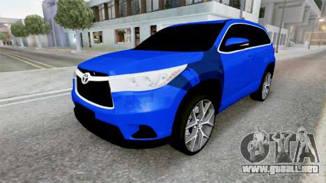 Toyota Highlander (XU50) 2014 para GTA San Andreas