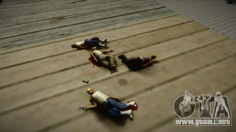 Ragdoll y animaciones de personajes de GTA 4 para GTA San Andreas