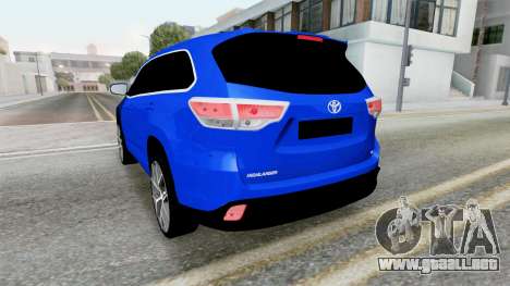 Toyota Highlander (XU50) 2014 para GTA San Andreas