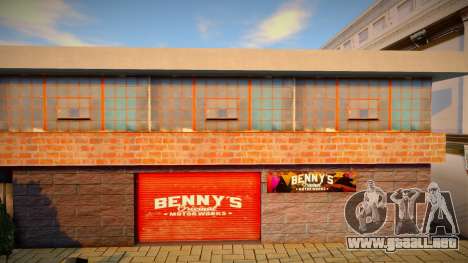 Bennys Original Autoworks San fierro Workshop para GTA San Andreas