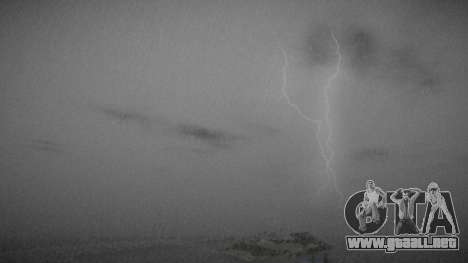 Una verdadera tormenta eléctrica bajo la lluvia para GTA San Andreas