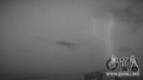 Una verdadera tormenta eléctrica bajo la lluvia para GTA San Andreas