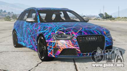 Audi RS 4 Avant Chathams Blue para GTA 5