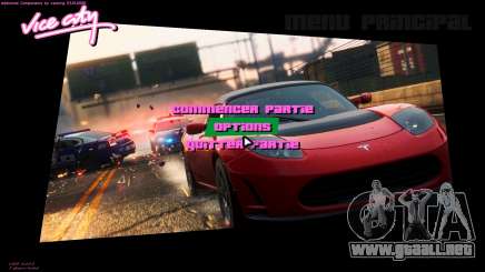 NFS Most Wanted 2012 Menu 1 para GTA Vice City