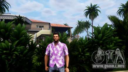 Camisa hawaiana temática v3 para GTA Vice City Definitive Edition