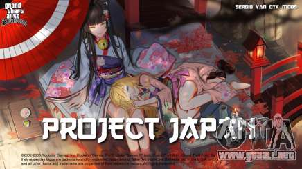 Anime Menu and Loadscreen FULL HD for Project Ja para GTA San Andreas