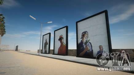 Ilustraciones de GTA en LS East Beach para GTA San Andreas