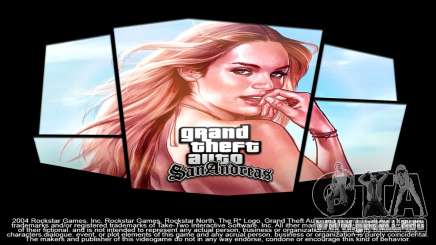 GTA V Girl Loading Screen para GTA San Andreas