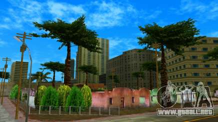 Nueva carretera, césped, árboles, acera HQ HD para GTA Vice City