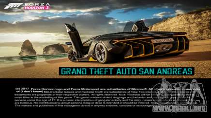 Forza Horizon Load Screens para GTA San Andreas