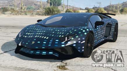 Lamborghini Aventador Astronaut Blue para GTA 5