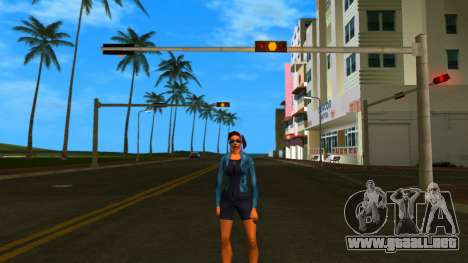 White girl Leather para GTA Vice City