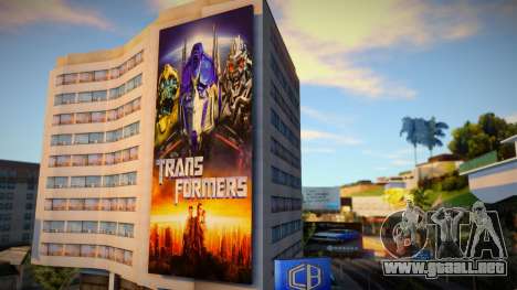 Transformers 1 Billboard para GTA San Andreas