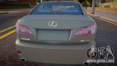 Lexus IS 250 Ahmed para GTA San Andreas