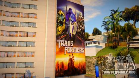 Transformers 1 Billboard para GTA San Andreas