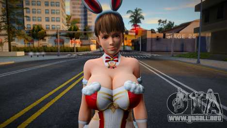 DOAXVV Sexy Hitomi Bunny Clock Red para GTA San Andreas