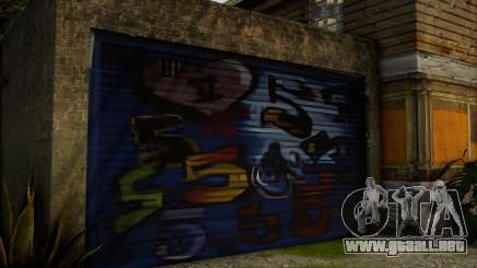 Grove CJ Garage Graffiti v5 para GTA San Andreas Definitive Edition