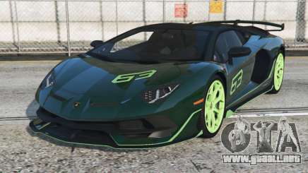 Lamborghini Aventador SVJ Deep Teal [Add-On] para GTA 5