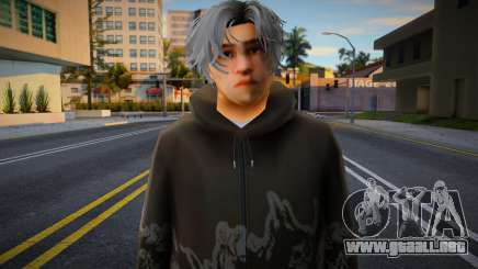 Rubia con una sudadera con capucha de moda para GTA San Andreas