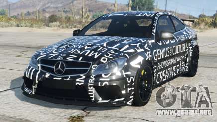 Mercedes-Benz C 63 AMG Charcoal para GTA 5