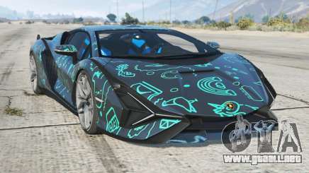 Lamborghini Sian Pickled Bluewood para GTA 5