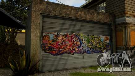 Grove CJ Garage Graffiti v4 para GTA San Andreas Definitive Edition