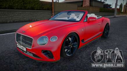 Bentley Continental GTC Jobo para GTA San Andreas