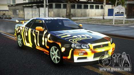 Nissan Skyline R34 JaP S10 para GTA 4